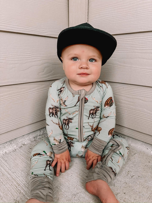 Hunting Bamboo Pajamas (short sleeve top & pants)