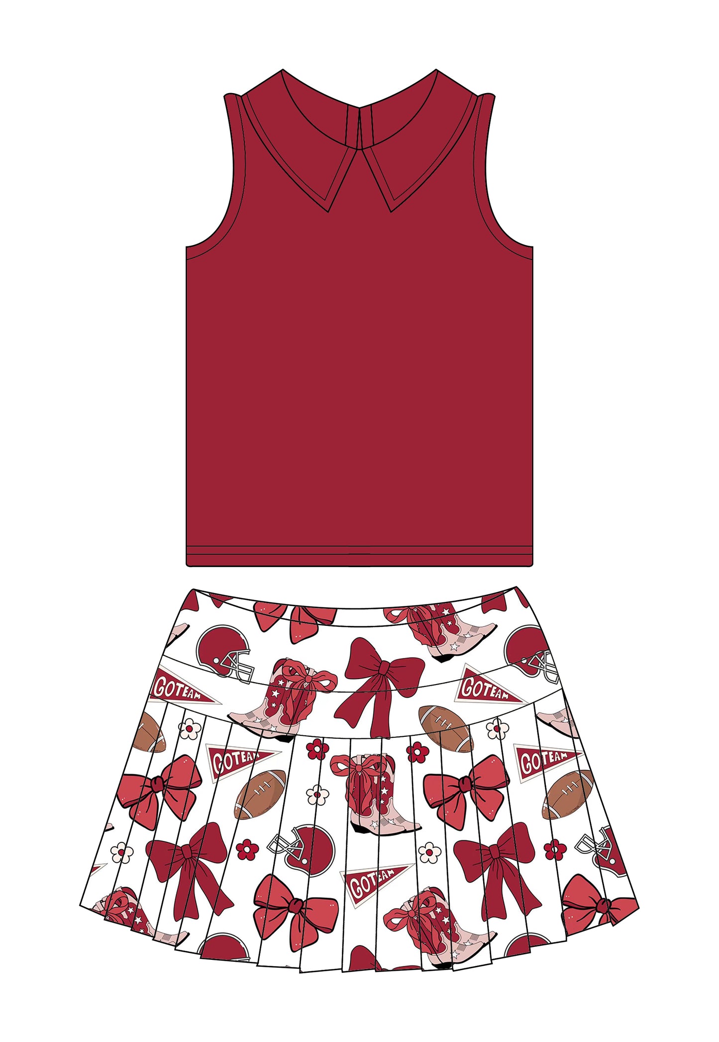 Red Game Day Set