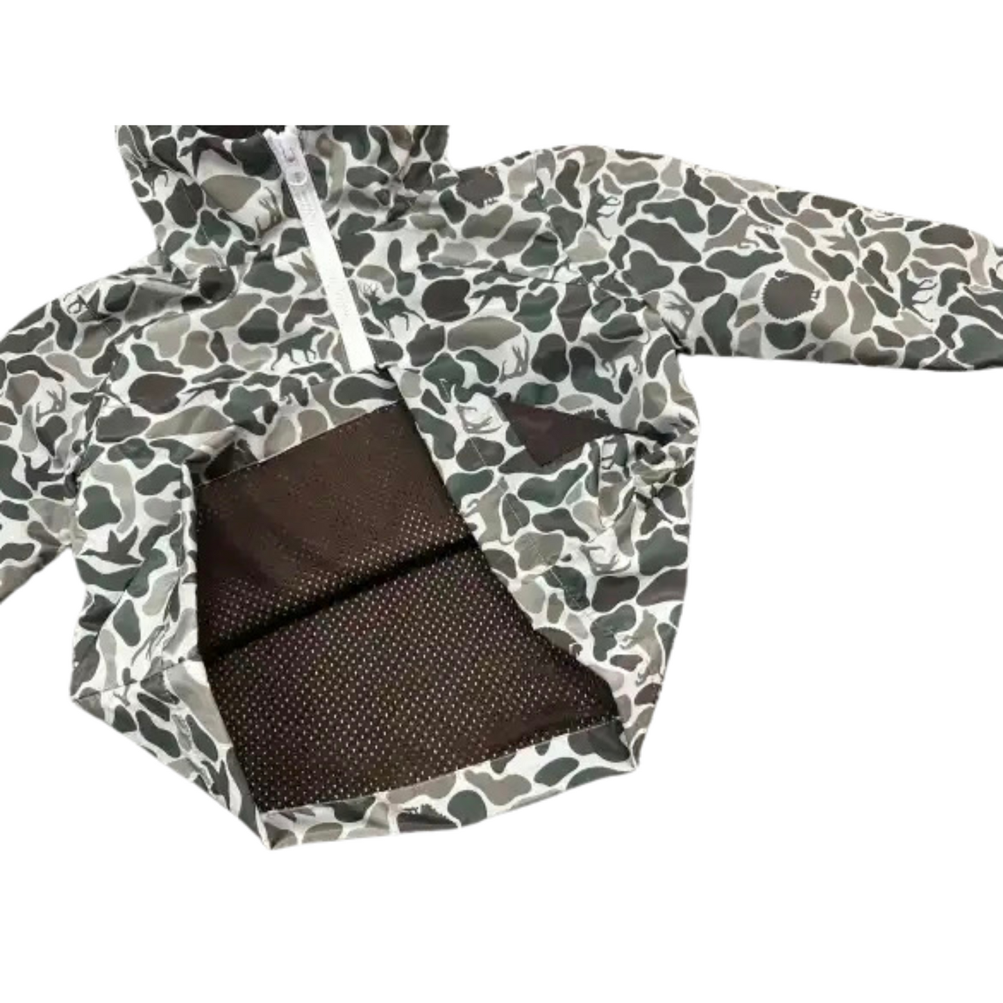 Sir Hunts A Lot Camo Rain Jacket