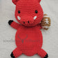 Hogs Football Crochet Lovey