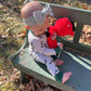 Hogs Girl Bow Crochet Lovey