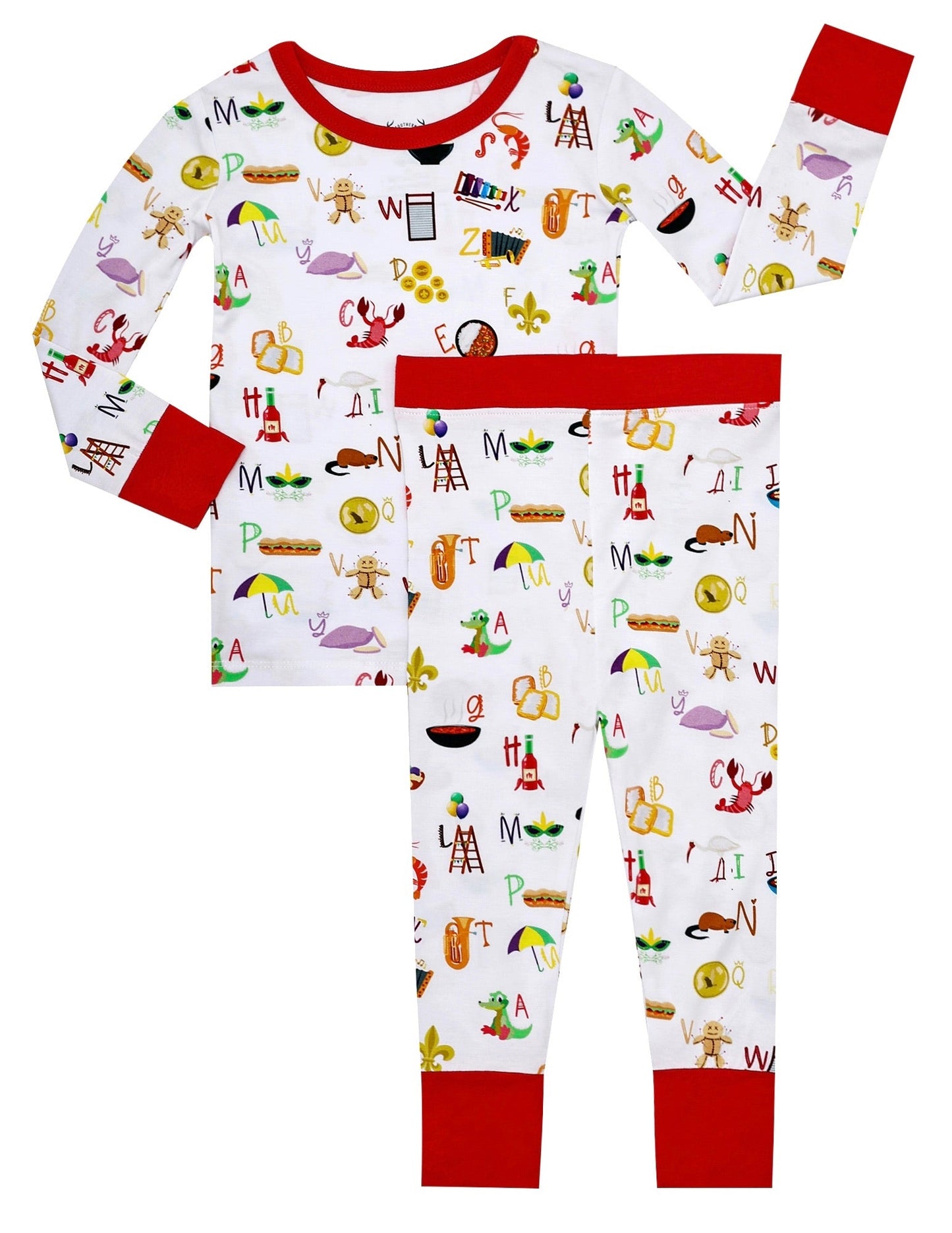 Cajun Alphabet Bamboo Pajamas