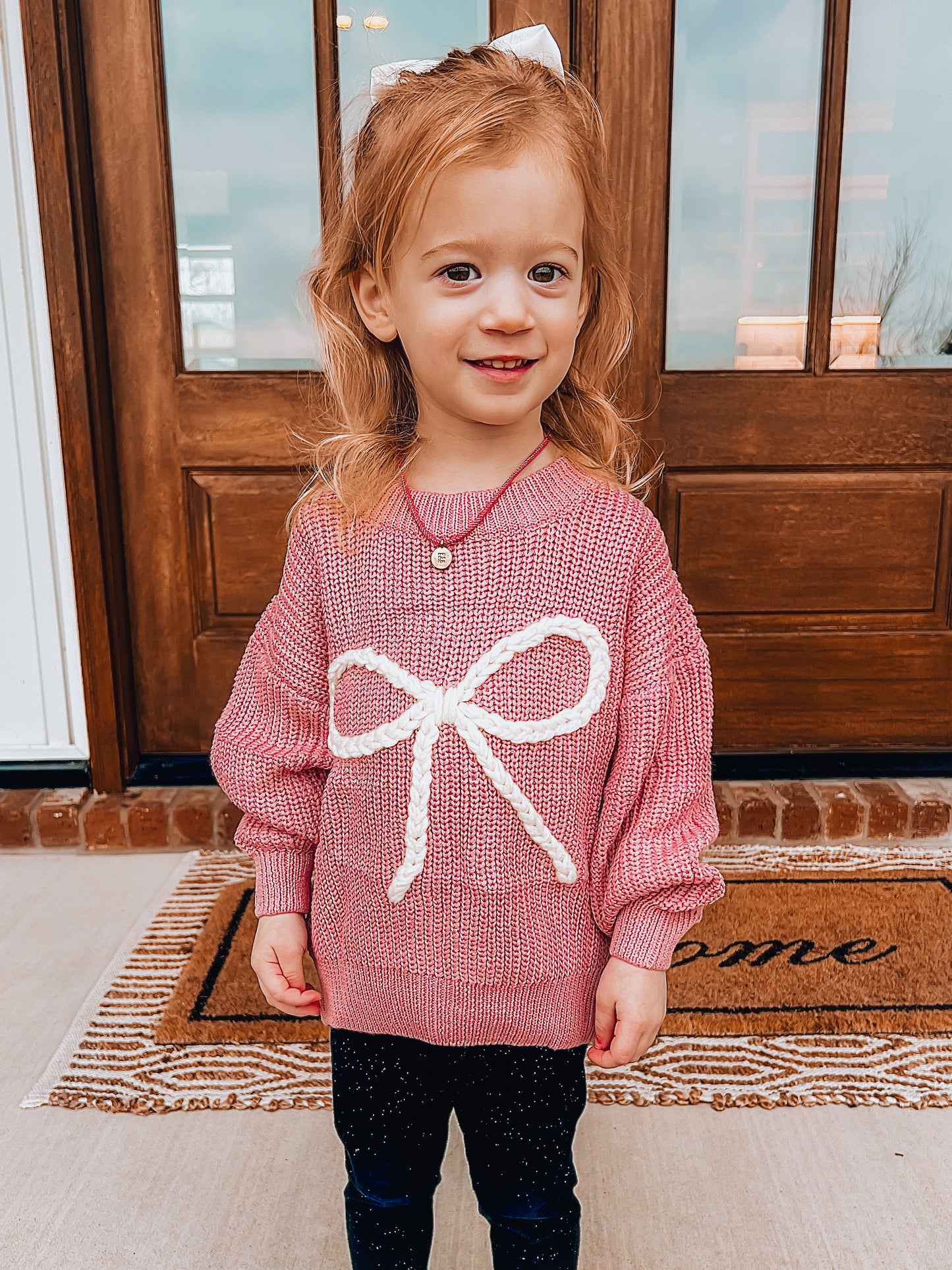 "bow"-tiful knitted sweater