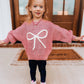 "bow"-tiful knitted sweater