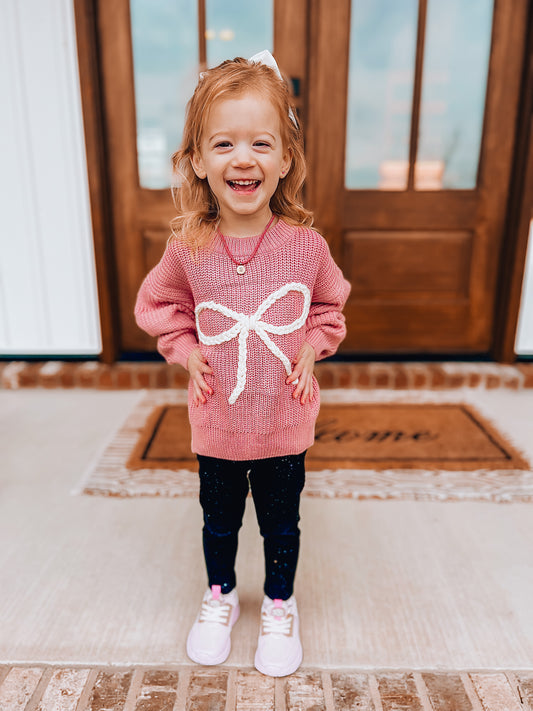 "bow"-tiful knitted sweater