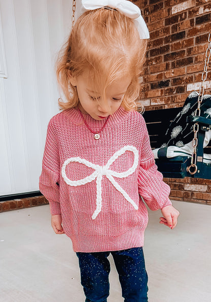 "bow"-tiful knitted sweater