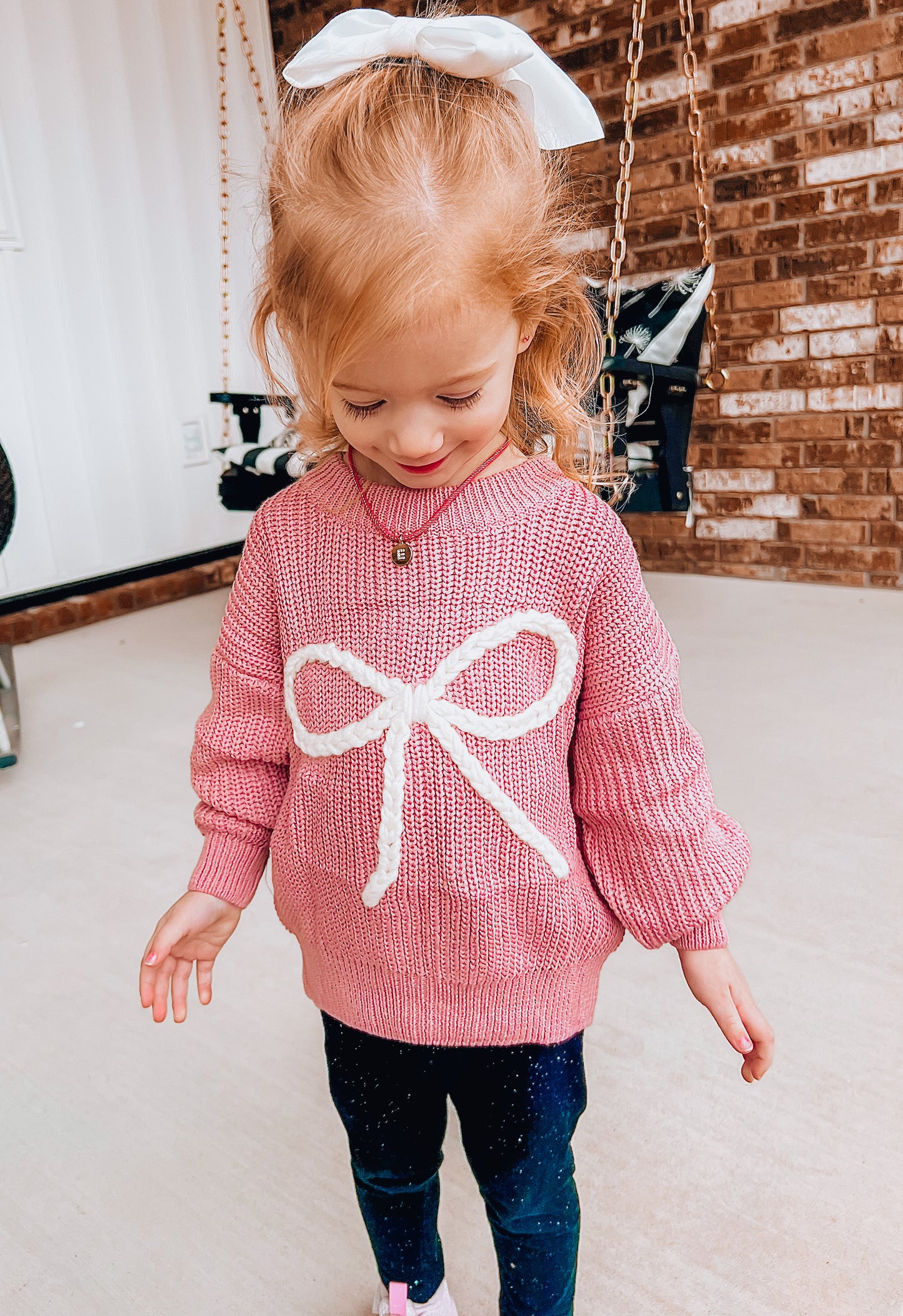 "bow"-tiful knitted sweater
