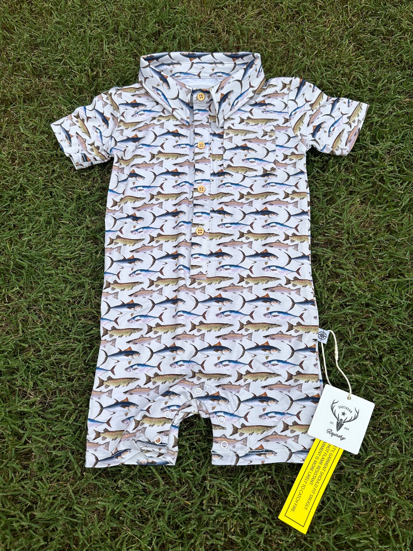 Fish Boy Romper