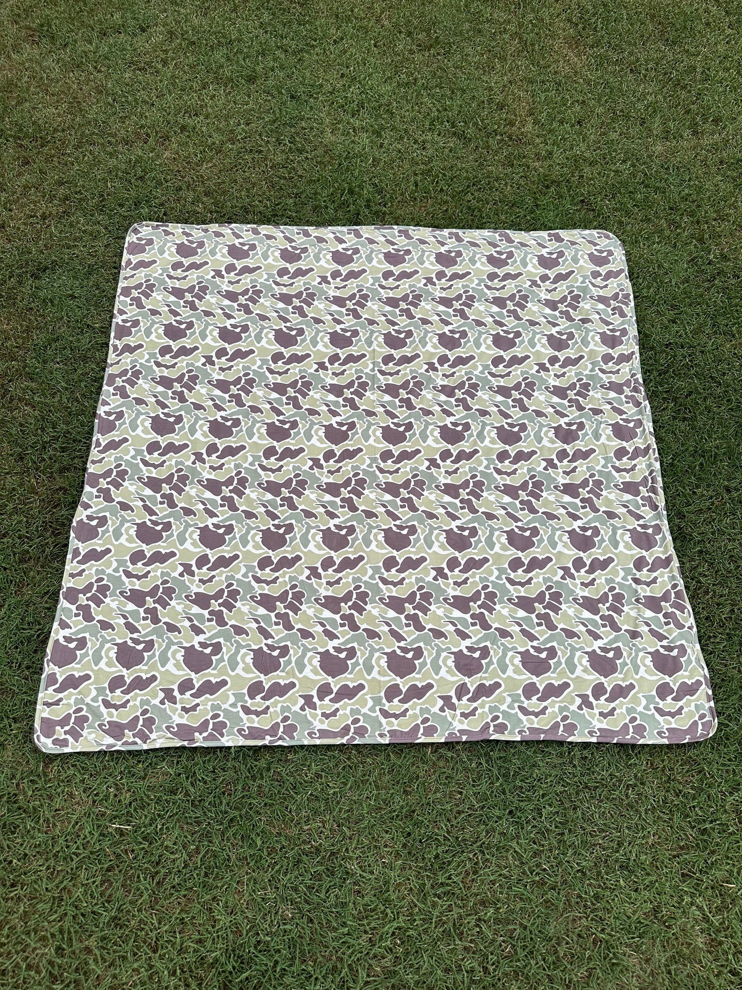 Retro Camo Bamboo Blanket 45x45