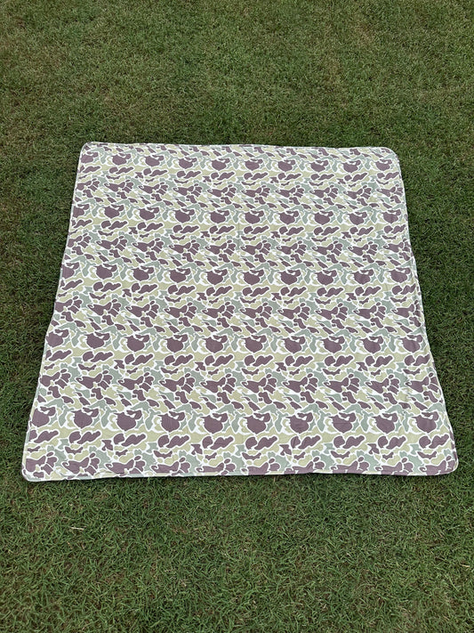 Retro Camo Bamboo Blanket 45x45