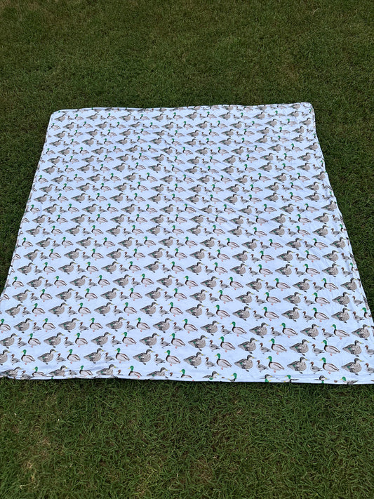 Mallard Duck Bamboo Blanket 45x45