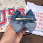 Denim Hair Bow