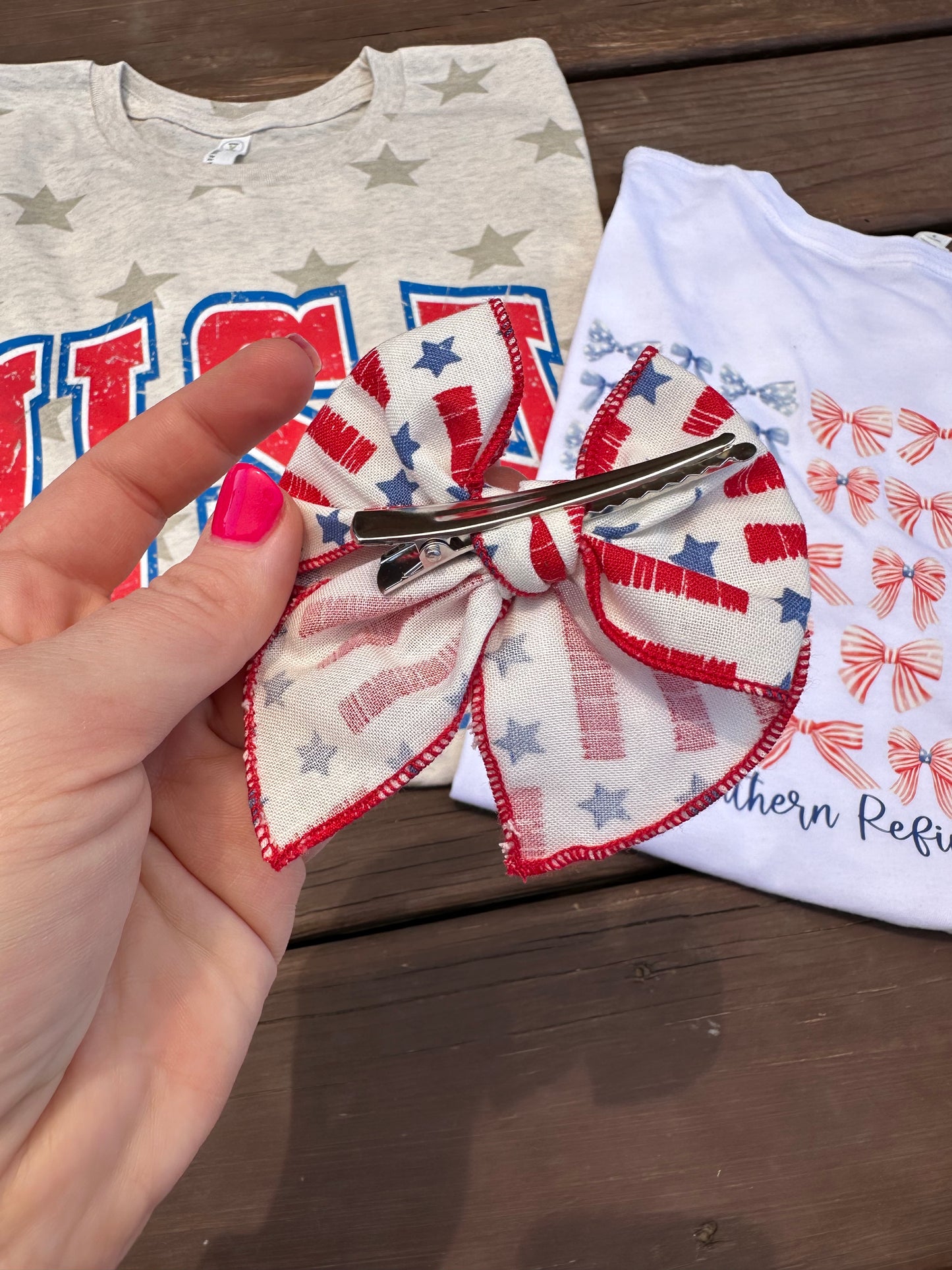 Stars & Stripes Hair Bow