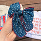 Blue Star Pride Hair Bow