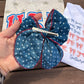 Blue Star Pride Hair Bow