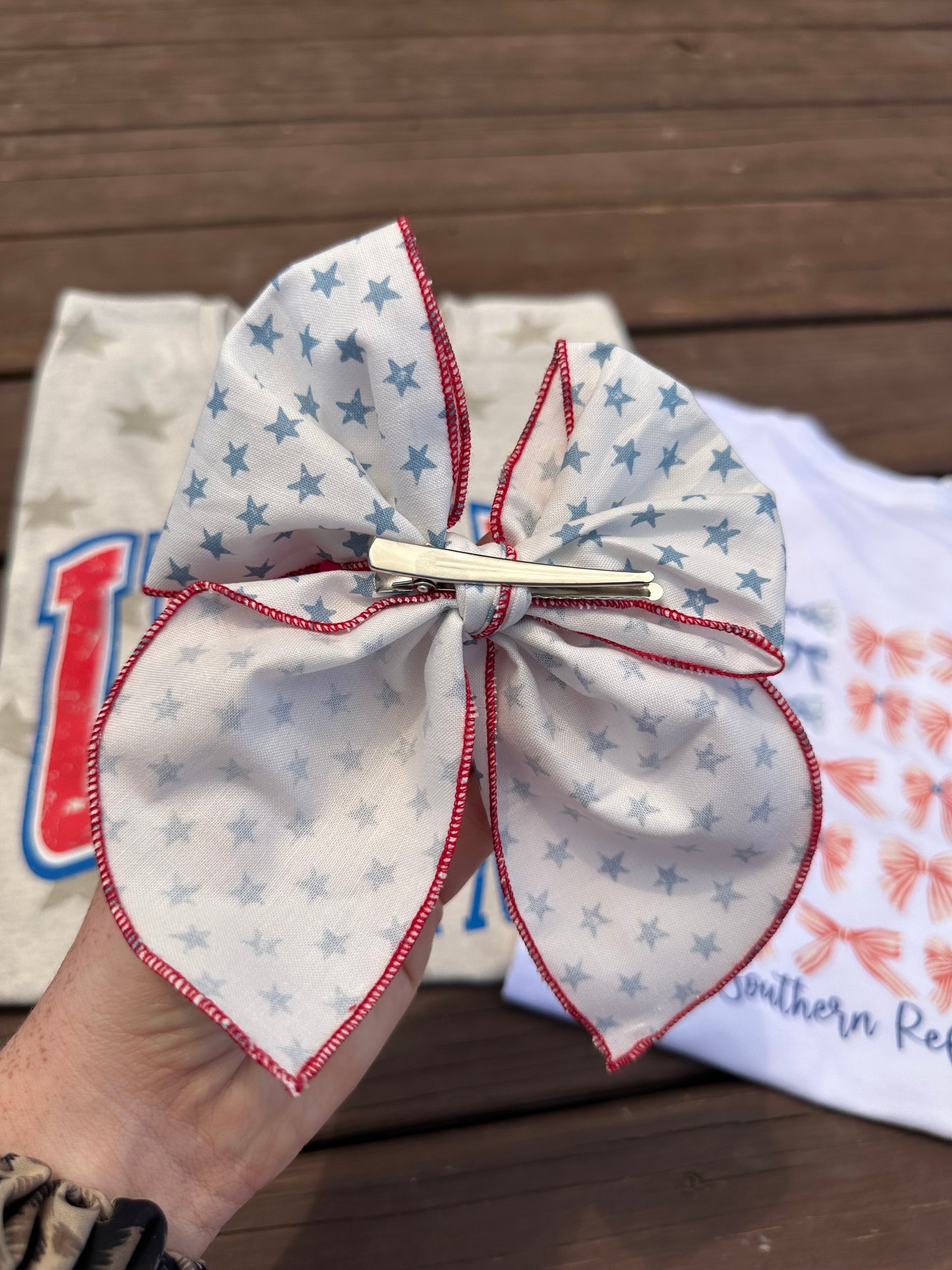 Star Spangled Hair Bow