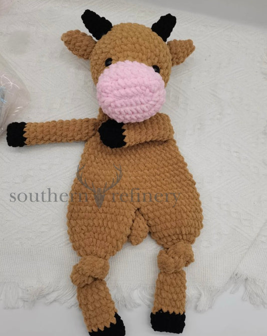 Cow Crochet Lovey